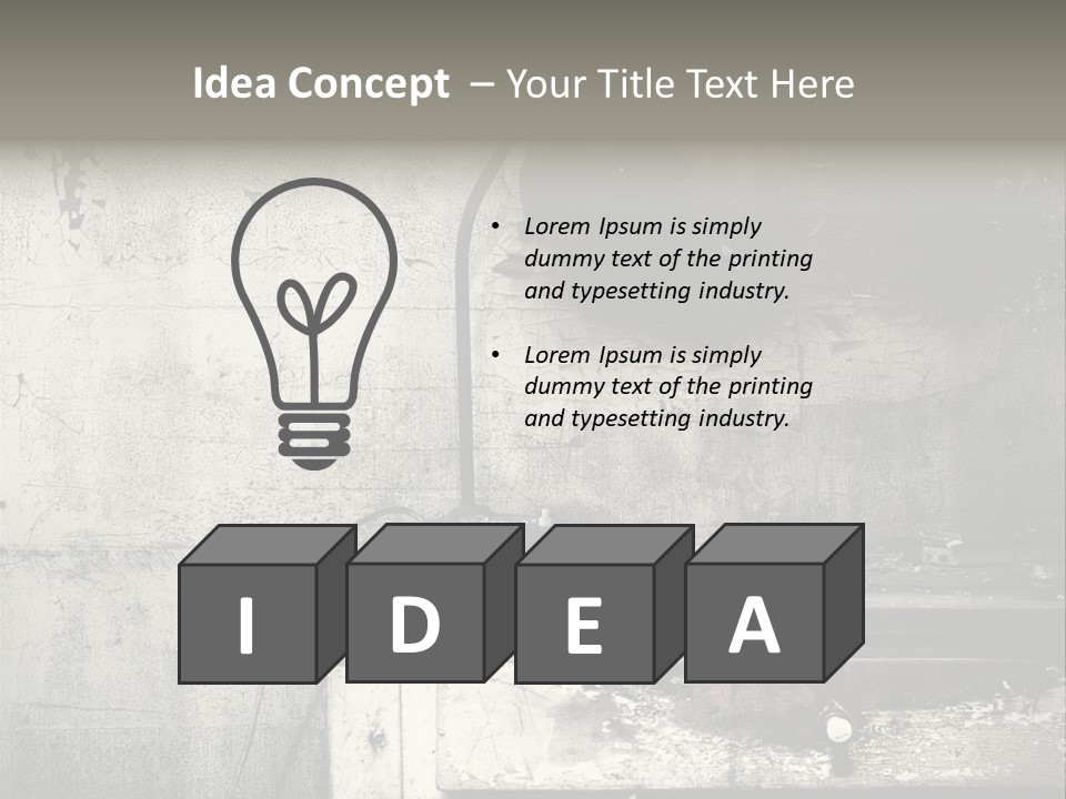 Decay Haunted Wood PowerPoint Template