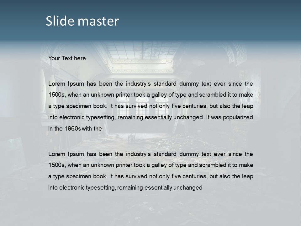 Vintage Broken Surreal PowerPoint Template