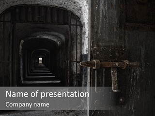 Haunted Monochromatic Darkness PowerPoint Template