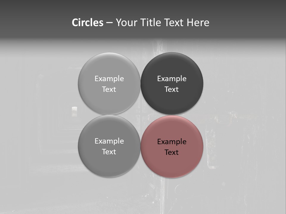 Haunted Monochromatic Darkness PowerPoint Template