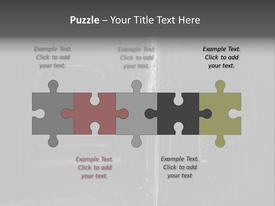 Haunted Monochromatic Darkness PowerPoint Template