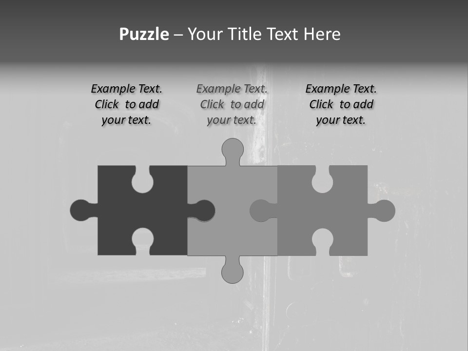 Haunted Monochromatic Darkness PowerPoint Template