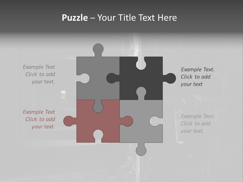 Haunted Monochromatic Darkness PowerPoint Template