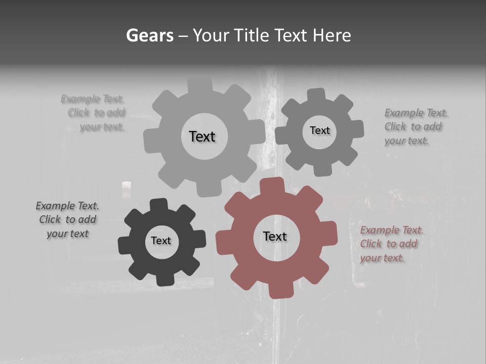 Haunted Monochromatic Darkness PowerPoint Template