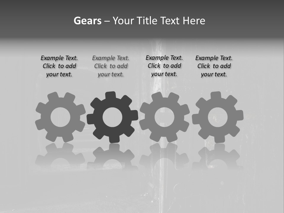 Haunted Monochromatic Darkness PowerPoint Template