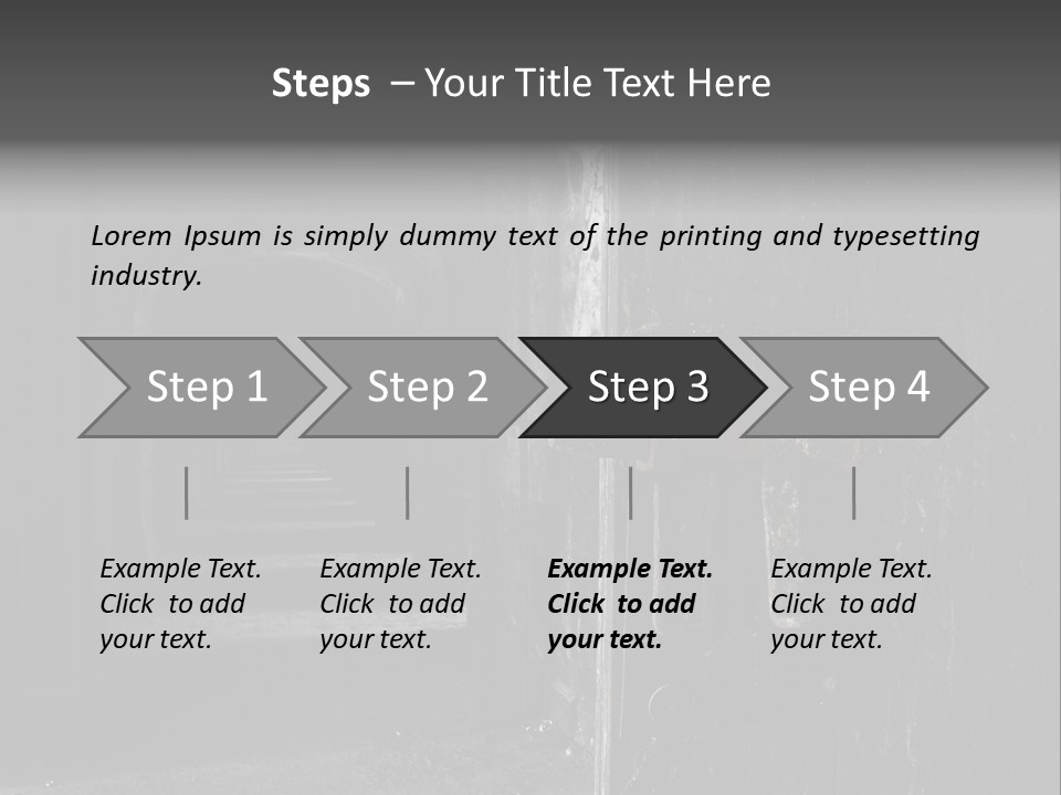 Haunted Monochromatic Darkness PowerPoint Template