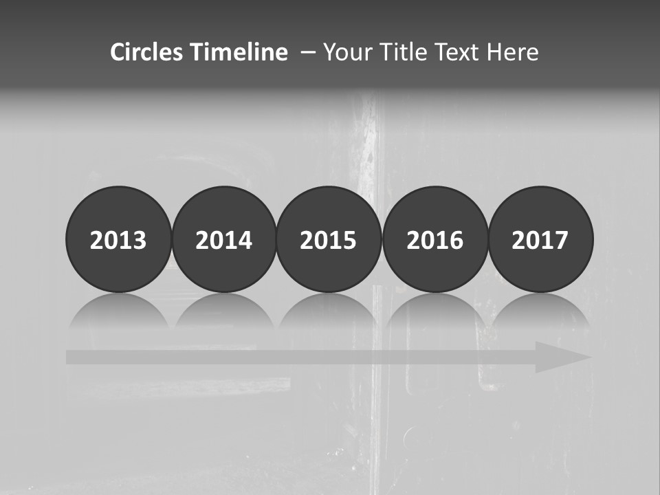 Haunted Monochromatic Darkness PowerPoint Template