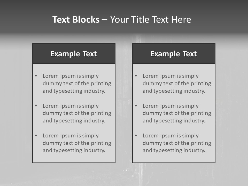 Haunted Monochromatic Darkness PowerPoint Template