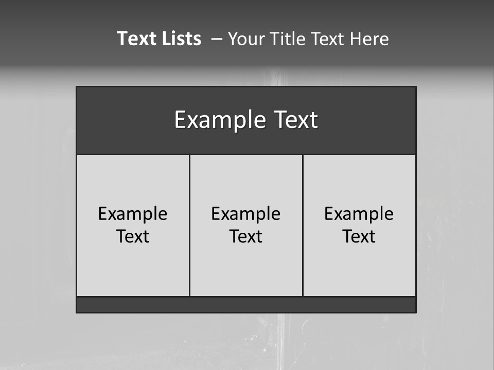 Haunted Monochromatic Darkness PowerPoint Template