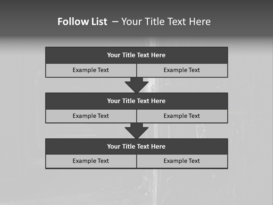 Haunted Monochromatic Darkness PowerPoint Template