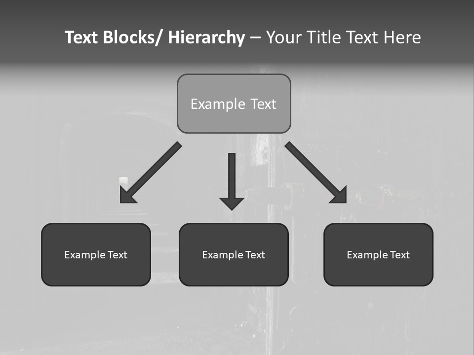 Haunted Monochromatic Darkness PowerPoint Template