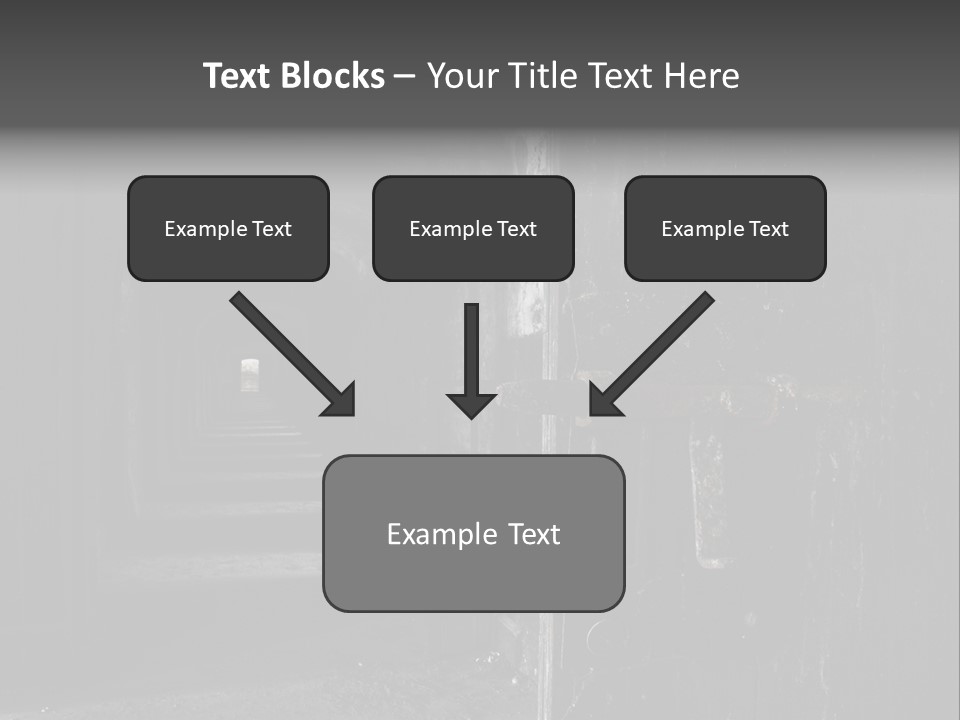 Haunted Monochromatic Darkness PowerPoint Template