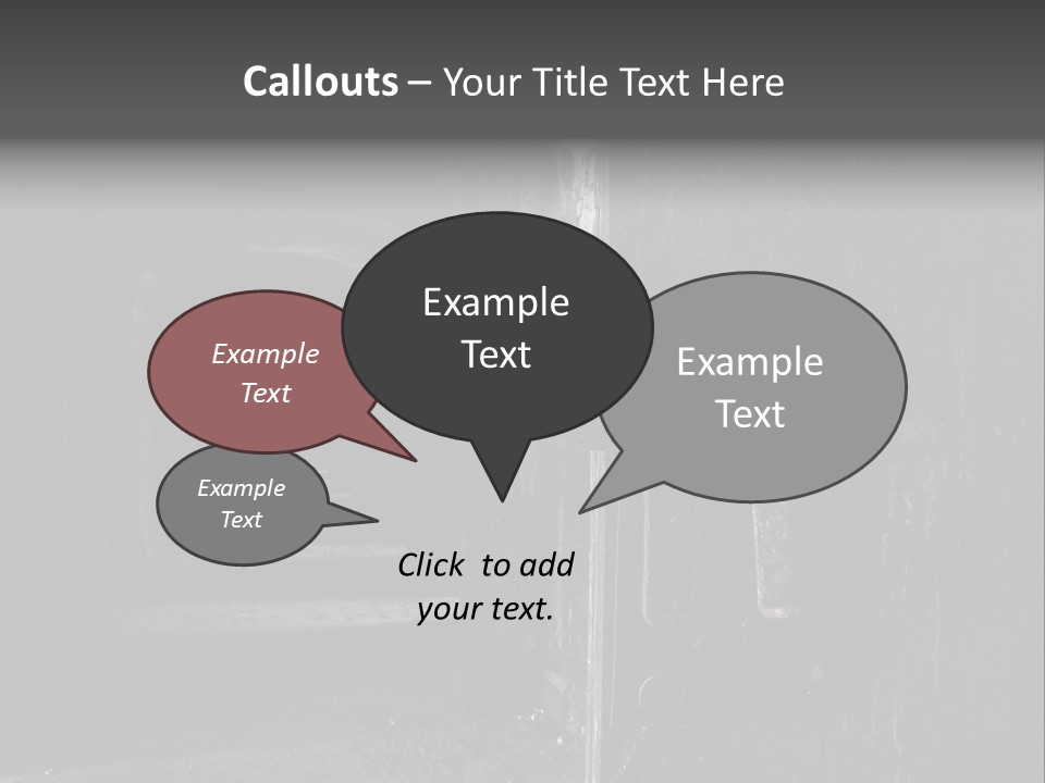 Haunted Monochromatic Darkness PowerPoint Template