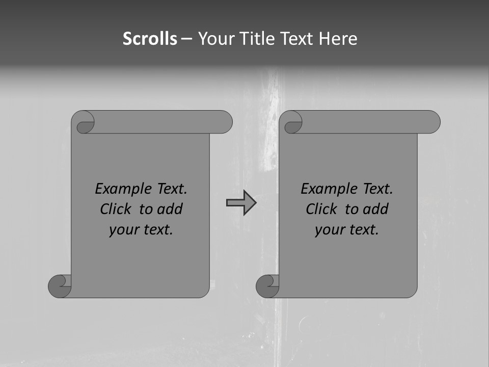 Haunted Monochromatic Darkness PowerPoint Template