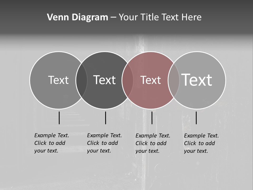 Haunted Monochromatic Darkness PowerPoint Template