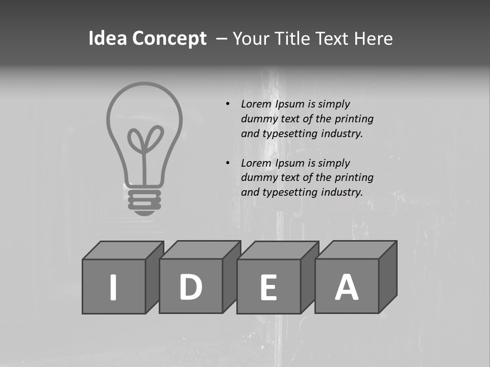 Haunted Monochromatic Darkness PowerPoint Template