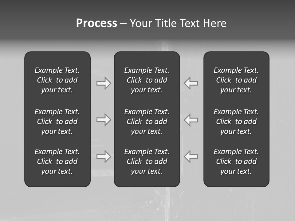 Haunted Monochromatic Darkness PowerPoint Template