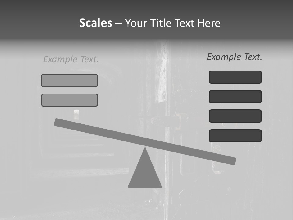 Haunted Monochromatic Darkness PowerPoint Template