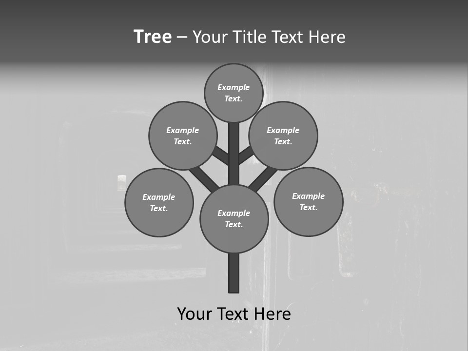 Haunted Monochromatic Darkness PowerPoint Template