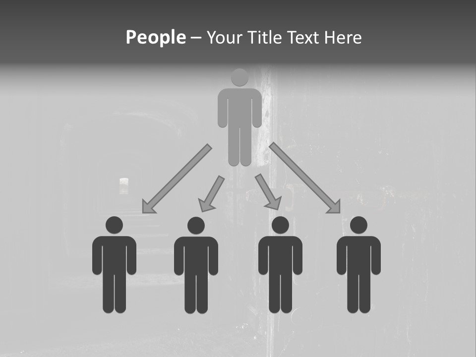 Haunted Monochromatic Darkness PowerPoint Template