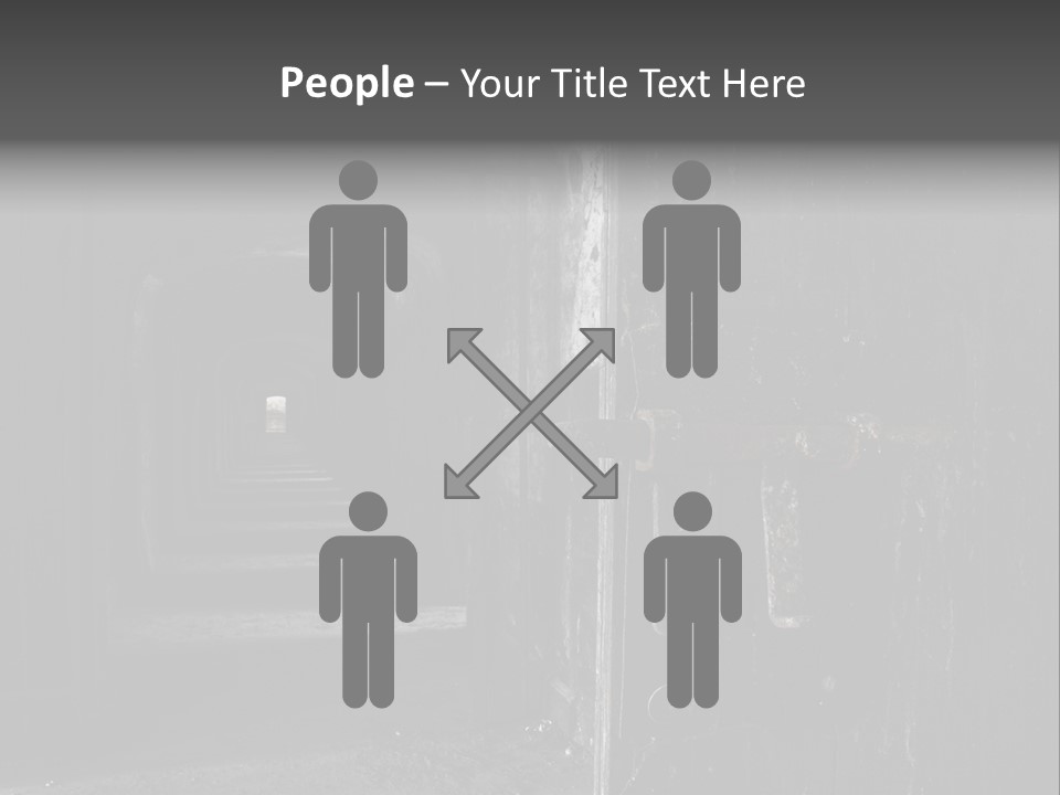 Haunted Monochromatic Darkness PowerPoint Template