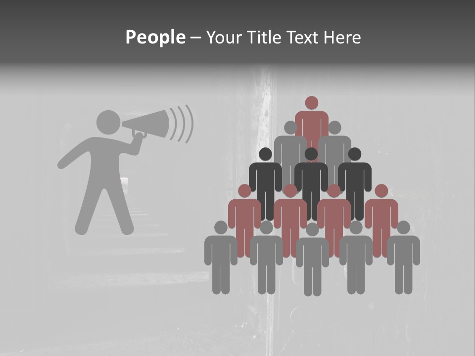 Haunted Monochromatic Darkness PowerPoint Template