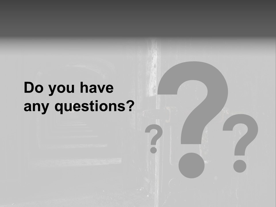 Haunted Monochromatic Darkness PowerPoint Template