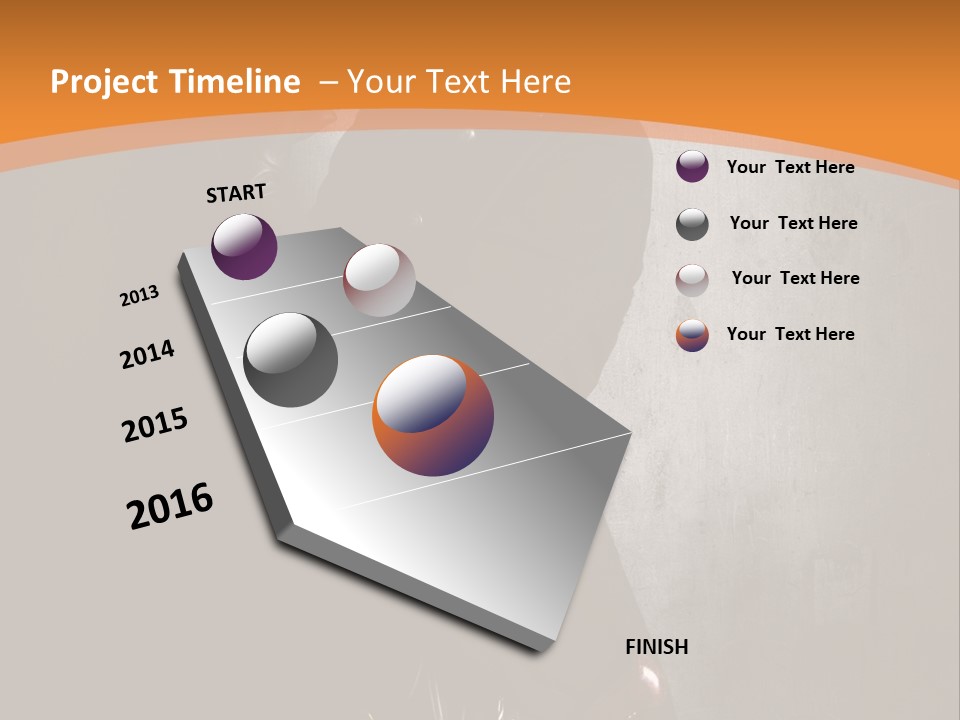 Futuriste Gants Nostalgie PowerPoint Template