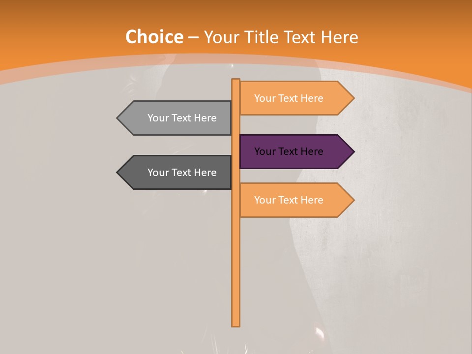 Futuriste Gants Nostalgie PowerPoint Template