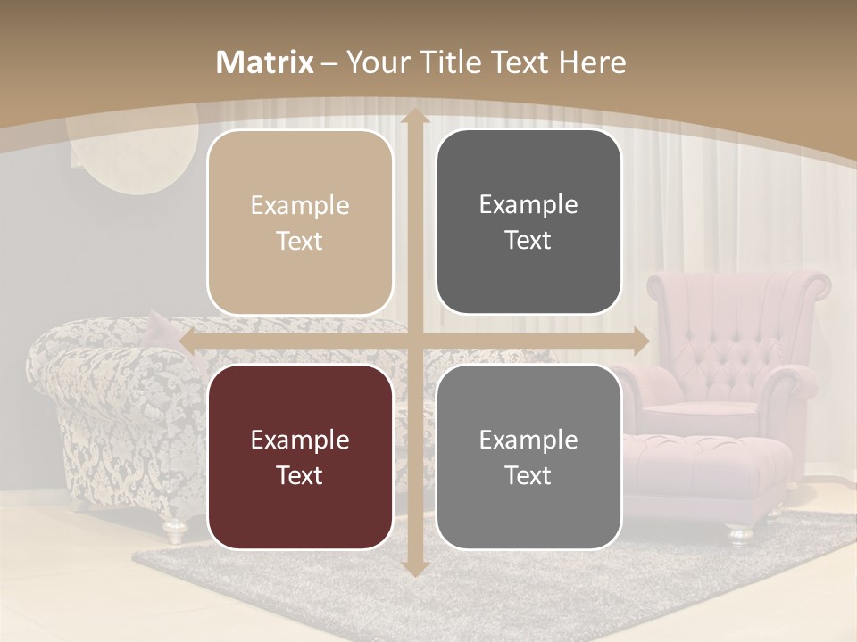 Pattern Home Sofa PowerPoint Template