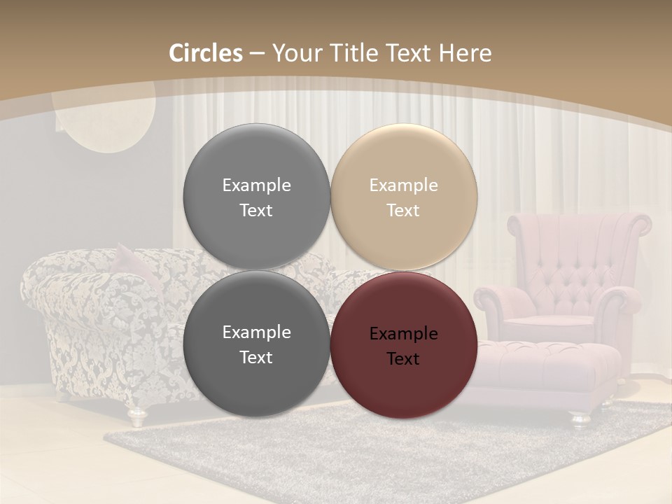 Pattern Home Sofa PowerPoint Template