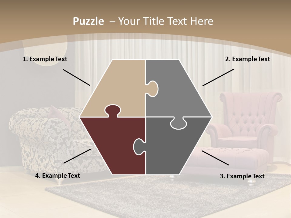 Pattern Home Sofa PowerPoint Template