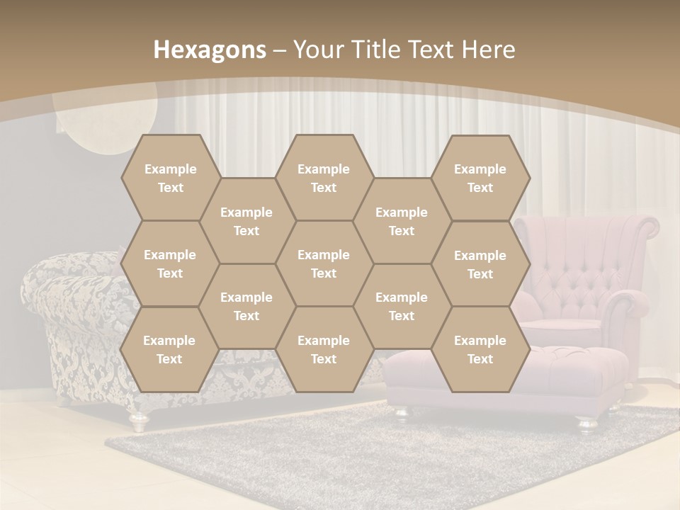 Pattern Home Sofa PowerPoint Template