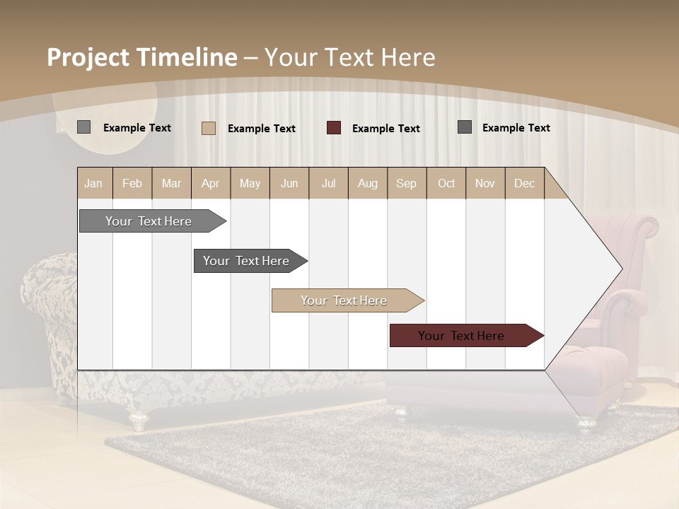 Pattern Home Sofa PowerPoint Template