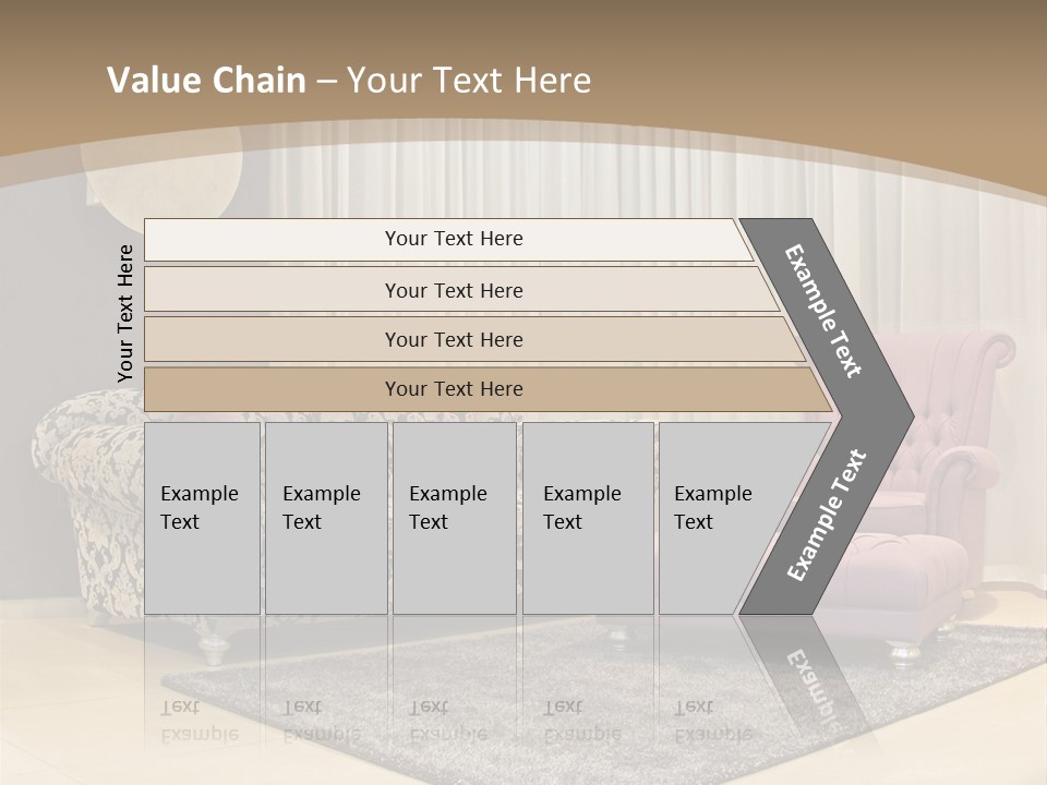 Pattern Home Sofa PowerPoint Template