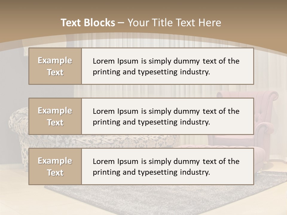 Pattern Home Sofa PowerPoint Template
