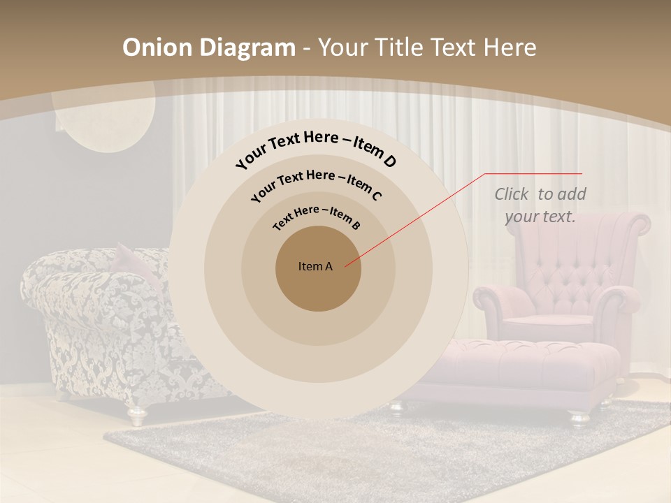 Pattern Home Sofa PowerPoint Template
