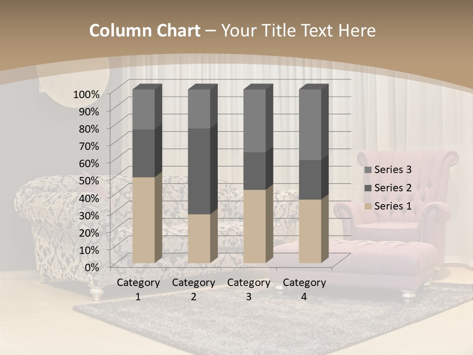 Pattern Home Sofa PowerPoint Template