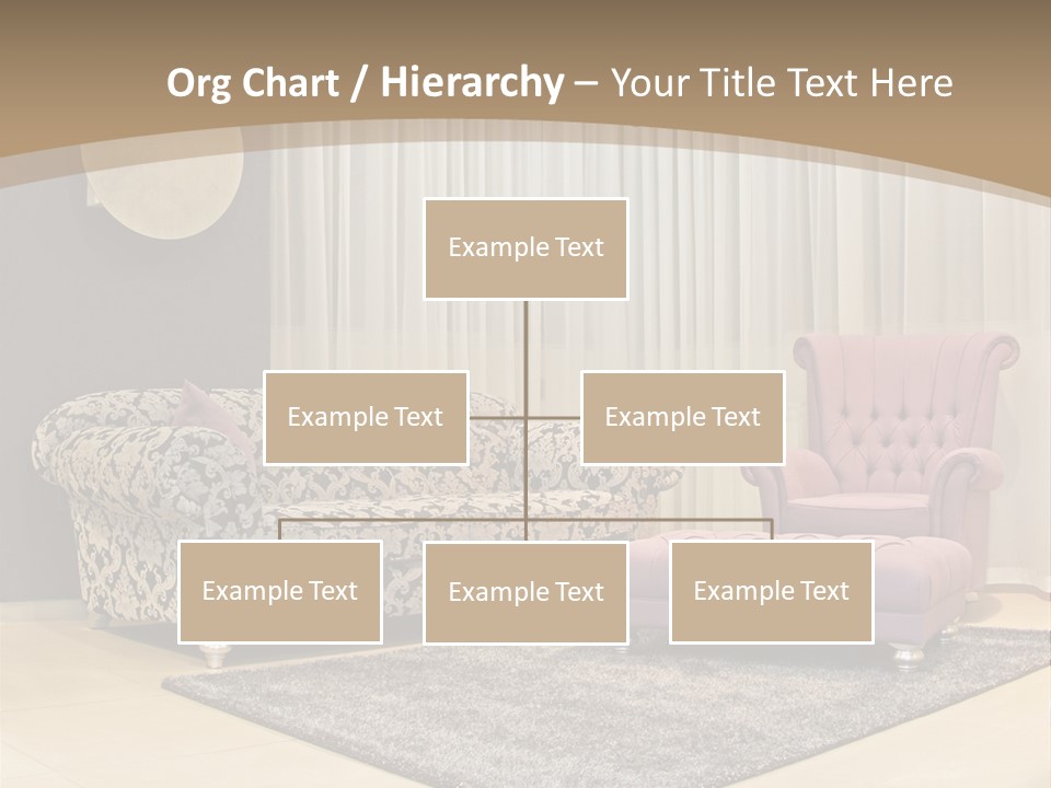 Pattern Home Sofa PowerPoint Template