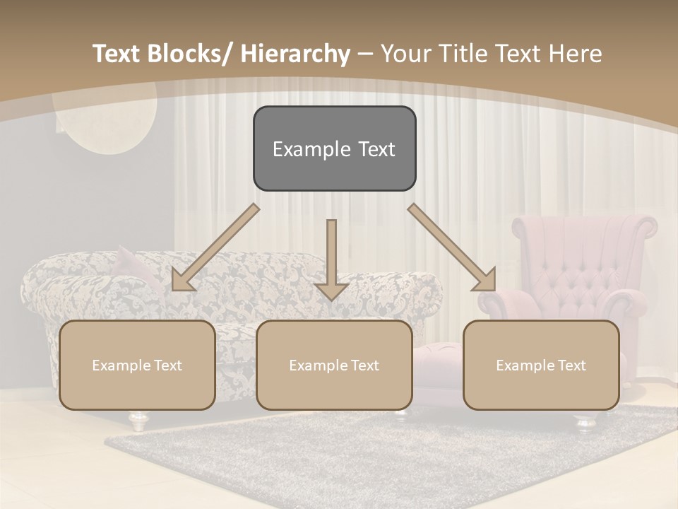 Pattern Home Sofa PowerPoint Template