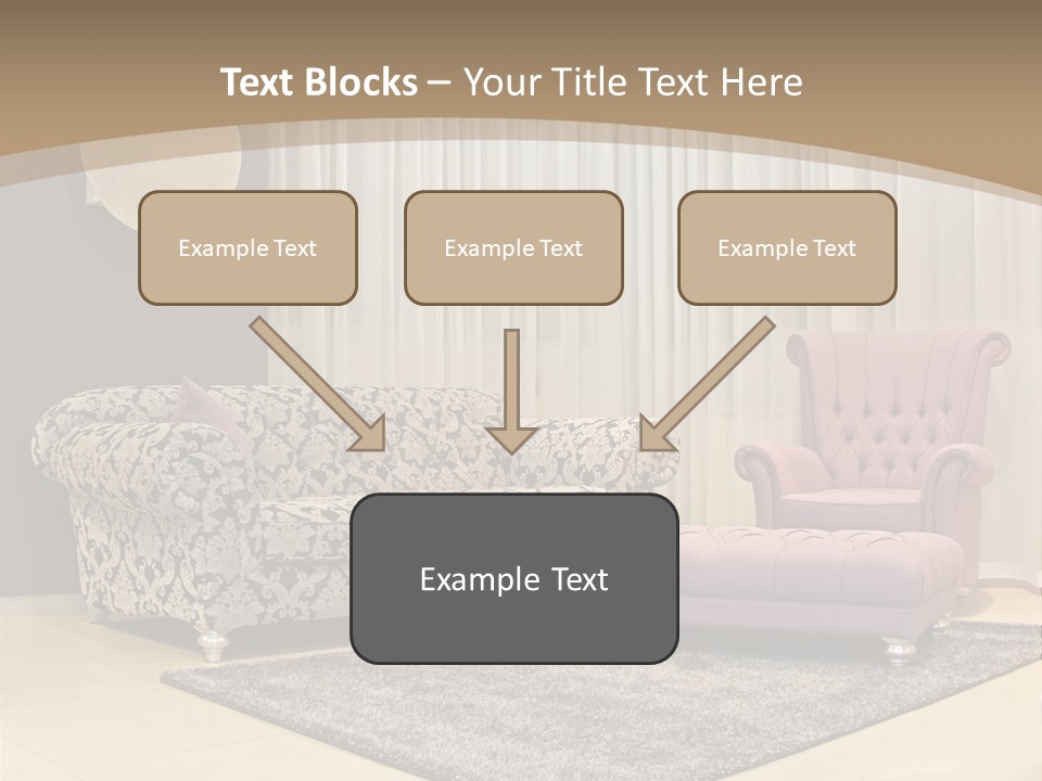 Pattern Home Sofa PowerPoint Template
