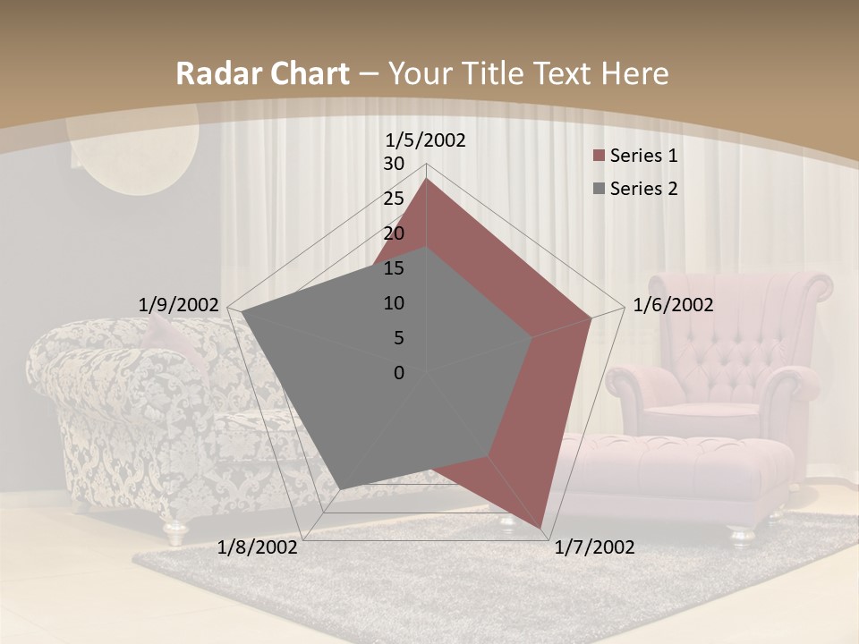 Pattern Home Sofa PowerPoint Template