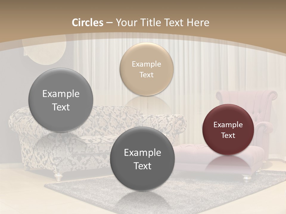 Pattern Home Sofa PowerPoint Template