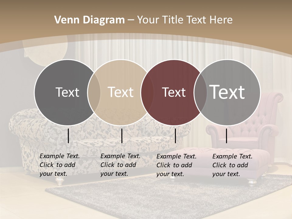 Pattern Home Sofa PowerPoint Template