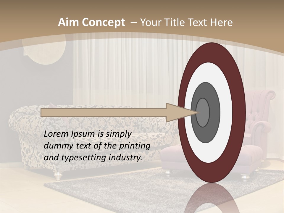 Pattern Home Sofa PowerPoint Template