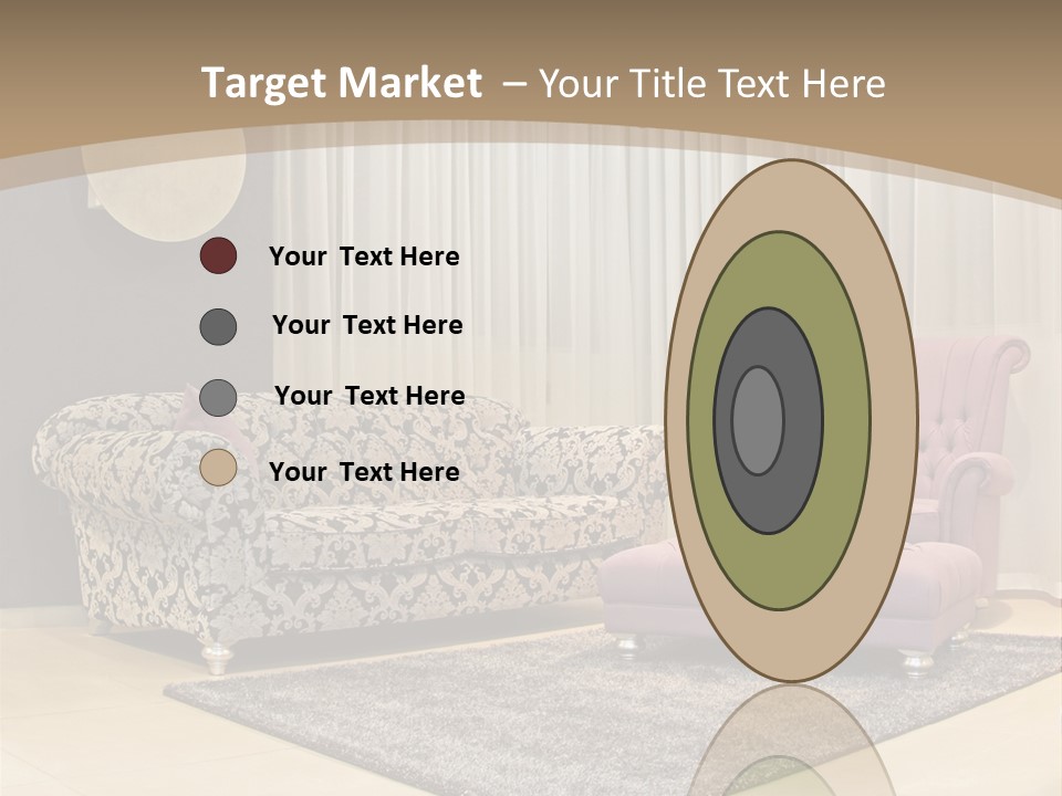 Pattern Home Sofa PowerPoint Template