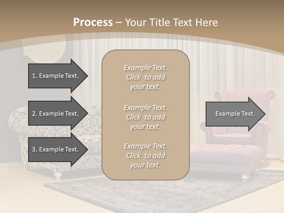 Pattern Home Sofa PowerPoint Template