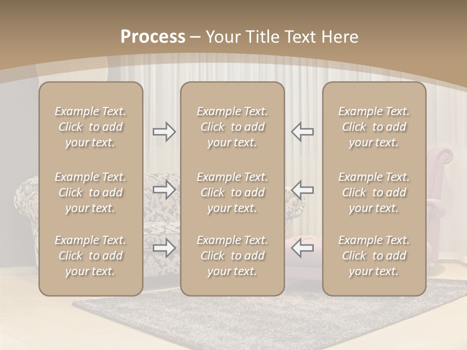 Pattern Home Sofa PowerPoint Template