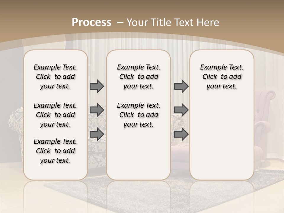 Pattern Home Sofa PowerPoint Template