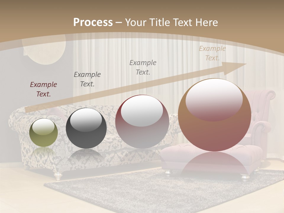 Pattern Home Sofa PowerPoint Template
